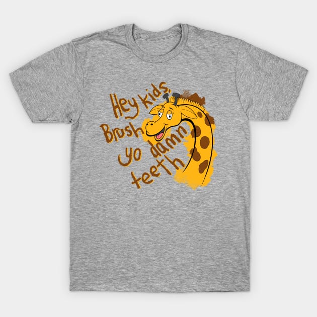 Aussie Giraffe T-Shirt by Smaragus